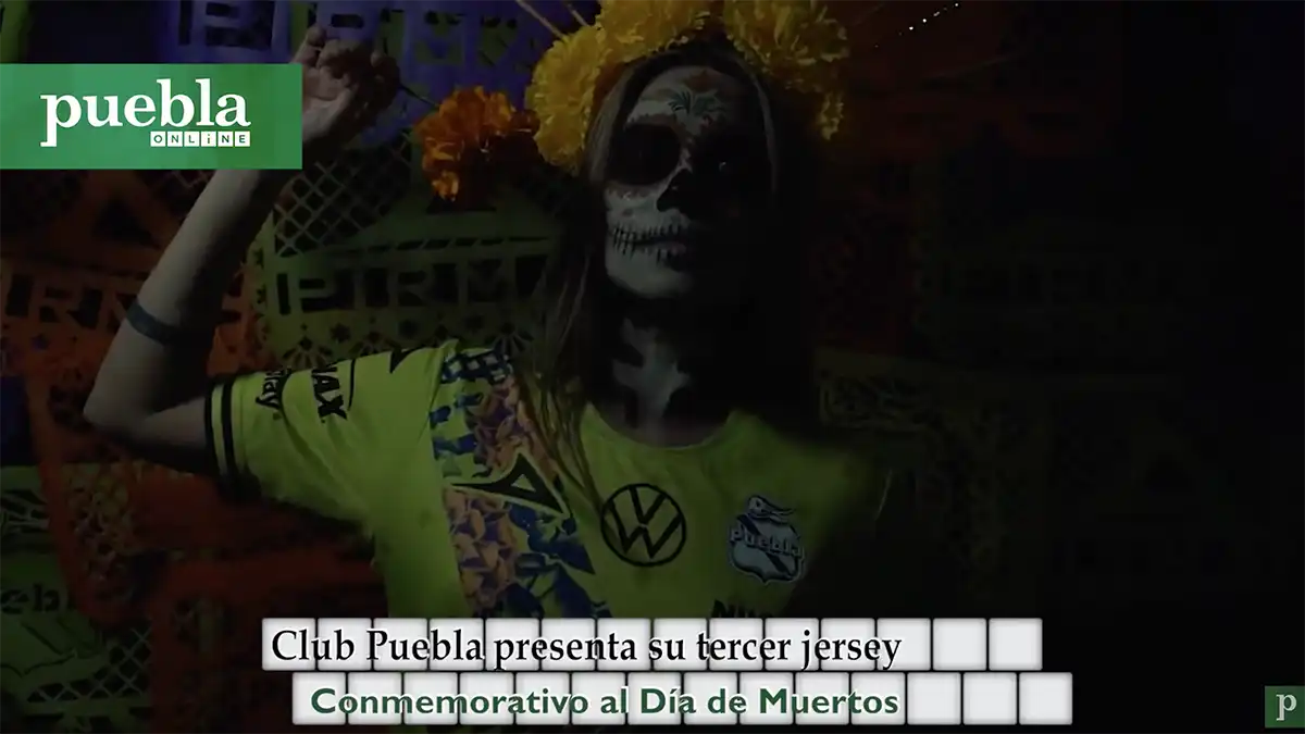 Club Puebla presenta su tercer jersey conmemorativo al Día de Muertos